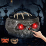 RAVIX LEASH COMFORT - Halloween Candy Bowl Plastic Pumpkin Bowl With Motion Activated Hand, Halloween Serving Dishes Battery Operated Halloween Pumpkins Bowl For Trick-or-Treaters Party